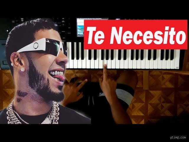 ¿Cómo tocar "Te necesito" en piano?