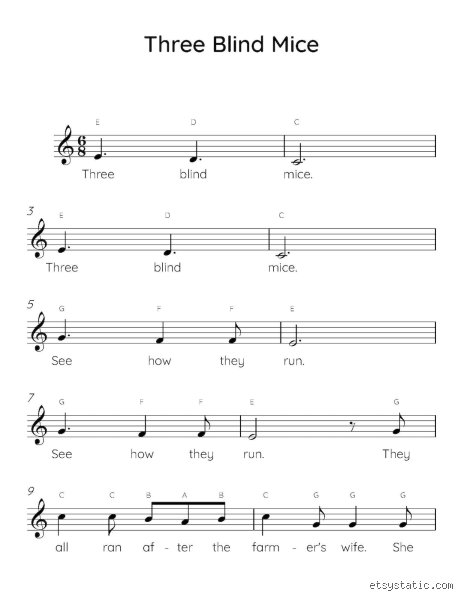 ¿Cuál es la canción fácil para piano con 3 notas?