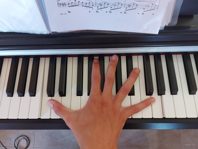 ¿Cuánto deben medir las manos de un pianista?