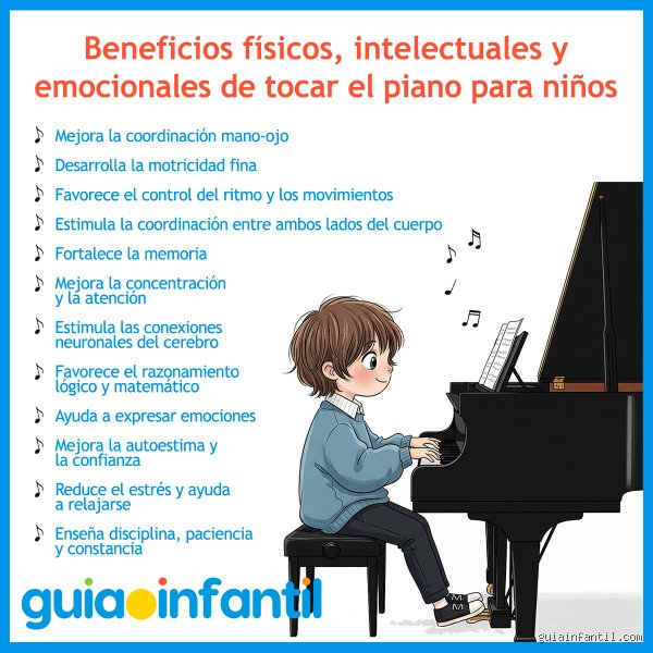 ¿Los niños que tocan el piano son más inteligentes?