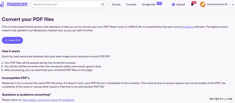 ¿Archivos compatibles con MuseScore?