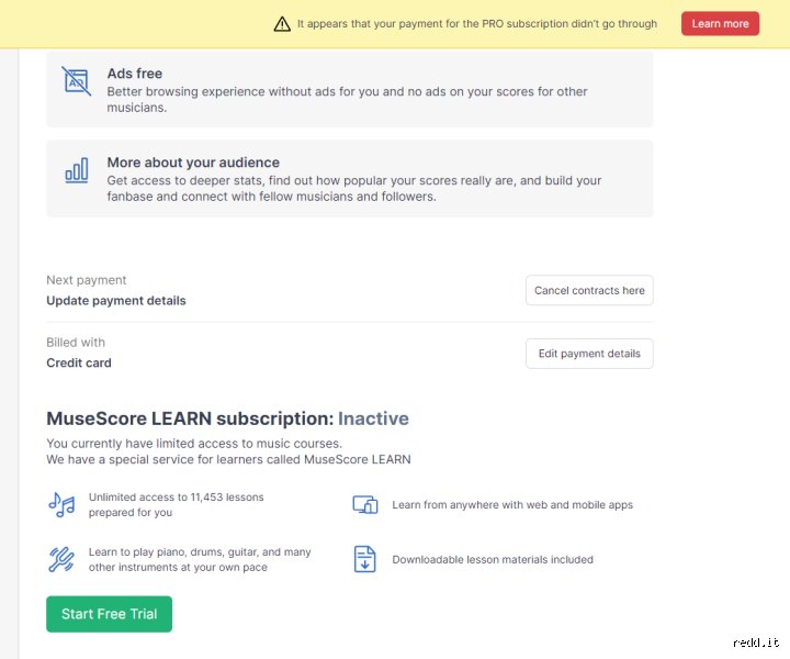 ¿Cómo puedo cancelar mi prueba gratuita de MuseScore?