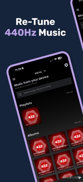 ¿Cuál es la aplicación que hace que cualquier música 432?