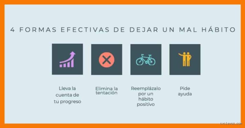 ¿Cómo dejar un mal hábito vicio?