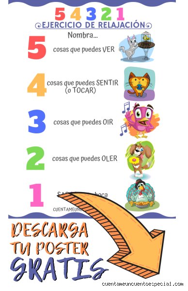 ¿Cuál es el truco 5 4 3 2 1 para la ansiedad?