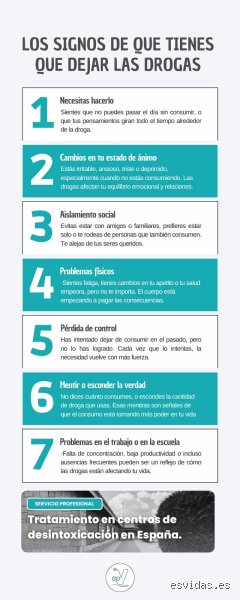 ¿Cuál es la mejor forma de dejar de consumir drogas?
