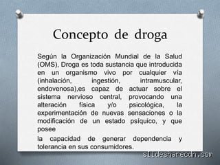 ¿Cuál es la visión general del abuso de drogas?