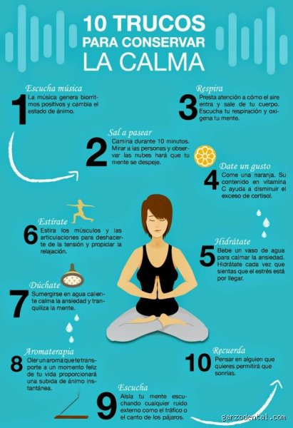 ¿Cuáles son 10 trucos para mantener la calma?