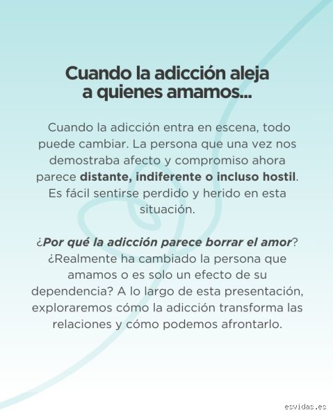 ¿Un drogadicto puede cambiar por amor?