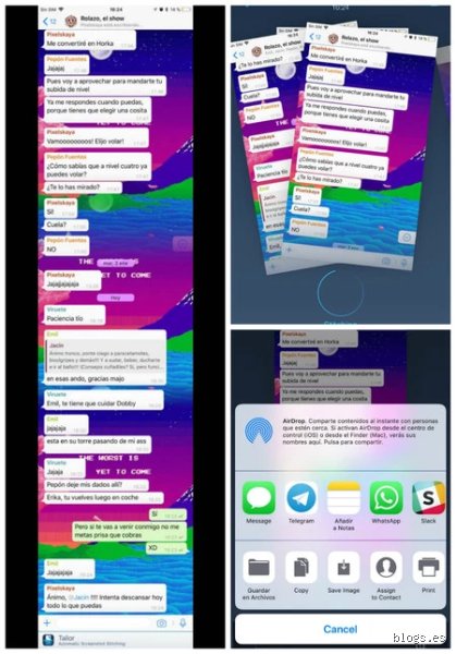 ¿Cómo hacer una captura de pantalla de una conversación entera de WhatsApp en iPhone?