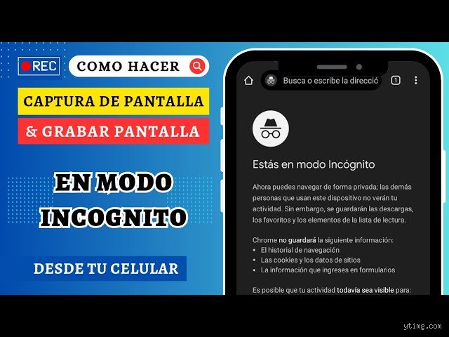 ¿La grabación de pantalla es privada?