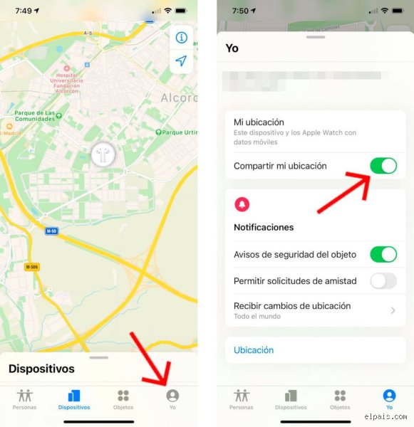 ¿Qué pasa si desactivo mi ubicación en Encontrar?