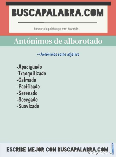 ¿Alborotado es un adjetivo?