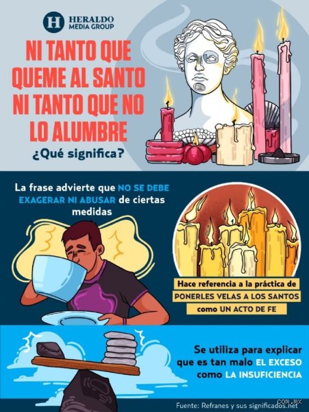 ¿Cómo es el refrán del santo?