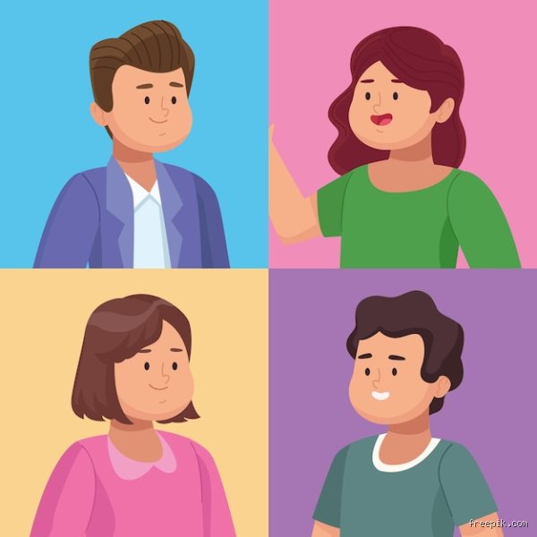 ¿Cómo se dice grupo de 4 personas?