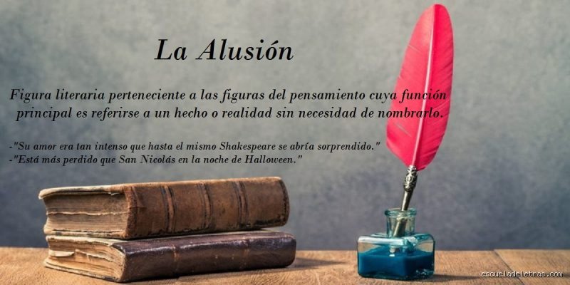 ¿Cuál es la mejor definición de alusión?