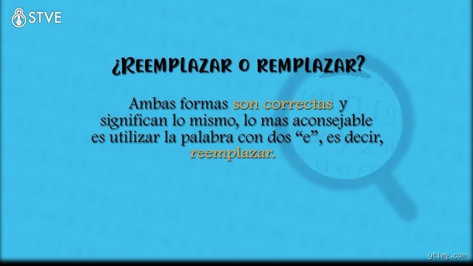 ¿Cuál es otra palabra para referirse a la persona de reemplazo?