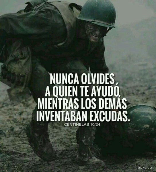 ¿Cuál es una buena frase para los soldados?
