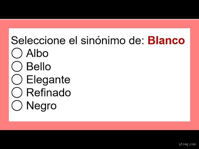 ¿Cuáles son 5 sinónimos de "albo"?