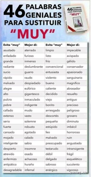 ¿Qué palabras se pueden usar para reemplazar?