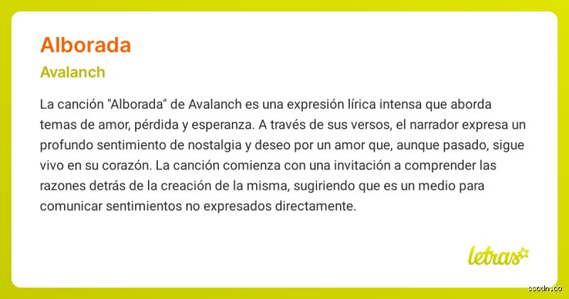 ¿Qué quiere decir alborada?