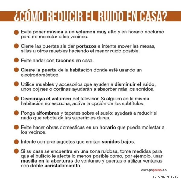 ¿Cómo disminuir los decibelios de ruido?