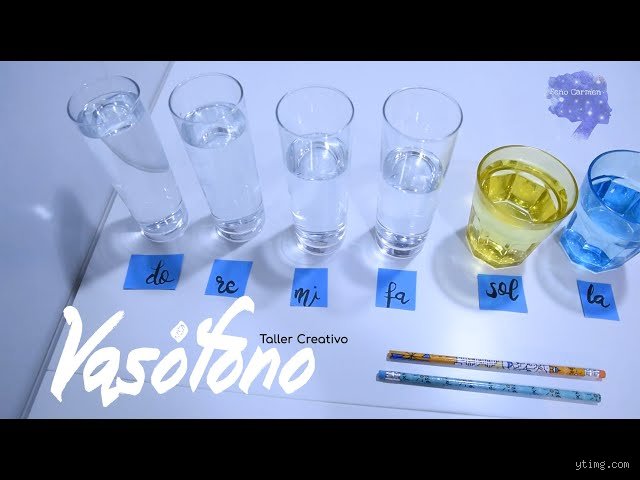 ¿Cómo se llama el sonido de un vaso?