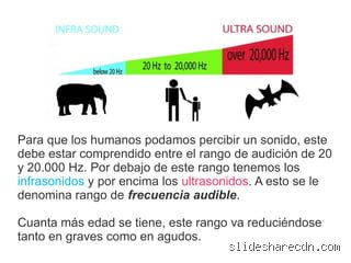 ¿Cómo se llaman los sonidos por encima de 20.000 Hz?
