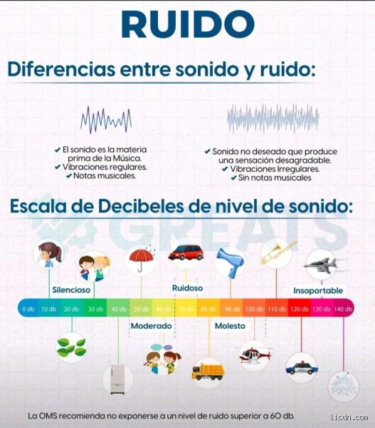 ¿Cuál es la diferencia entre ruido y sonido?