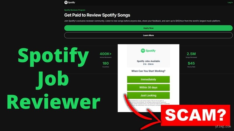 ¿Es legítimo Spotify Music Reviewer?