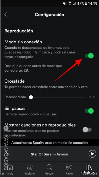 ¿Se puede escuchar Spotify gratis sin internet?