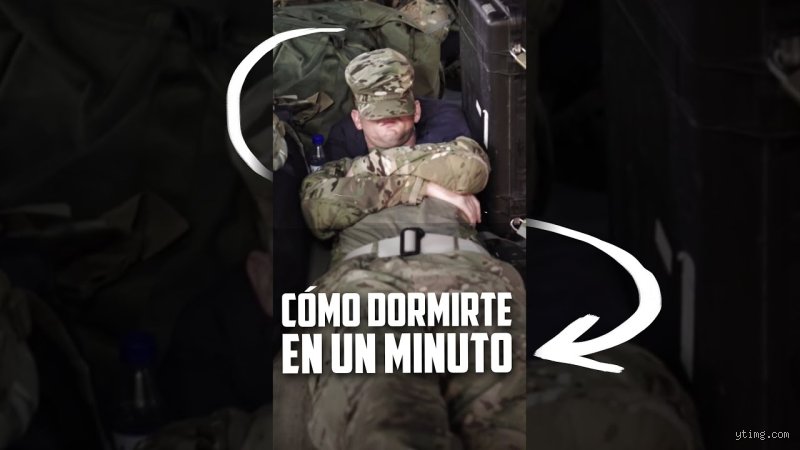 ¿Cómo dormir en 1 minuto militar?
