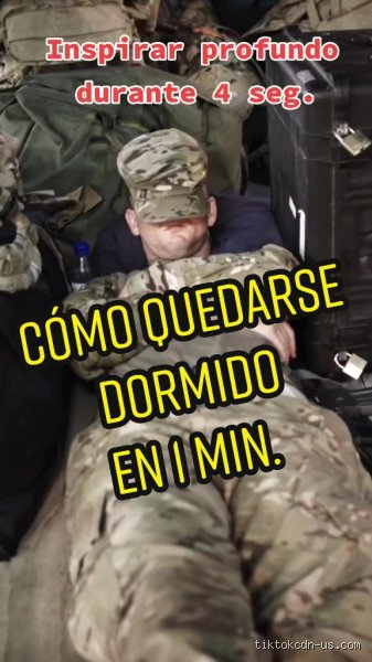 ¿Cómo hacen los marines para dormir?