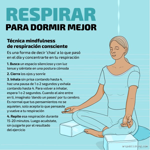 ¿Cómo se debe respirar correctamente para dormir?