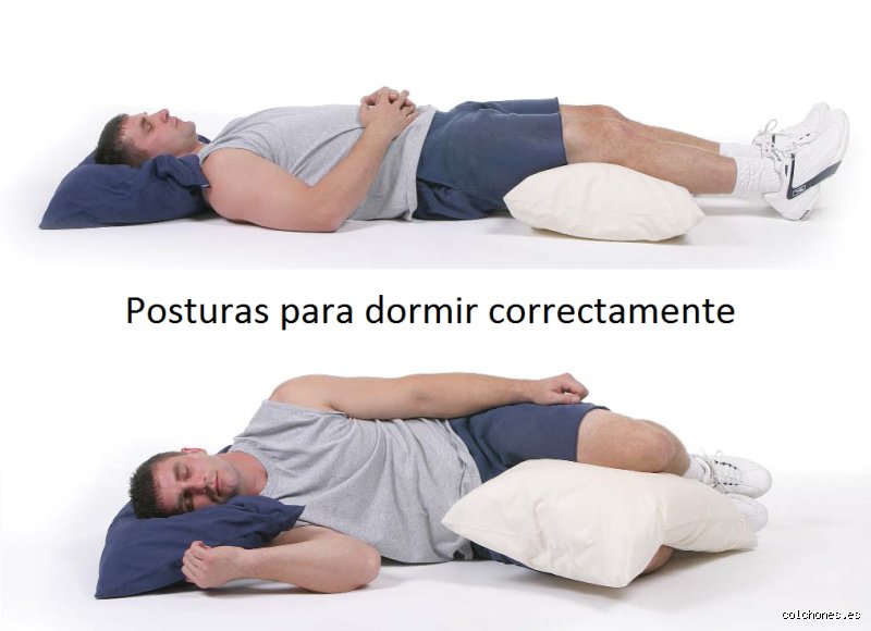 ¿Cuáles son las posiciones correctas para dormir?