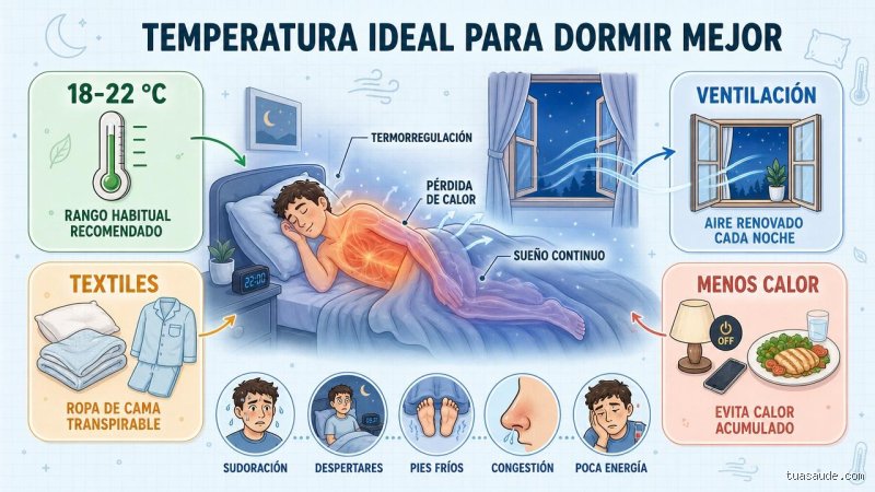 ¿Es mejor dormir con calor o con frío?