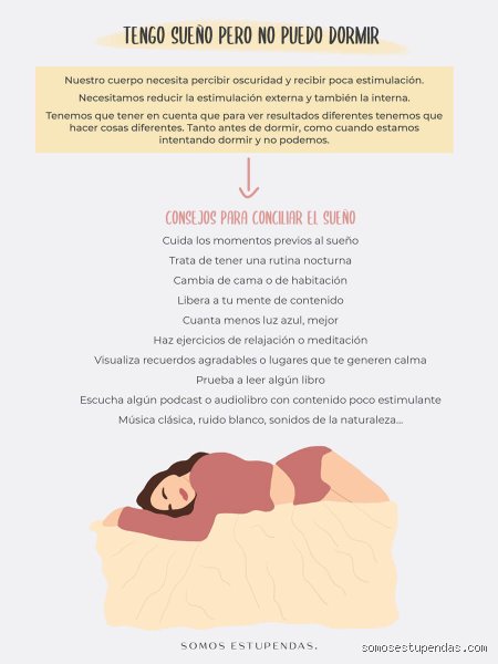 ¿Tengo sueño pero mi mente está activa?