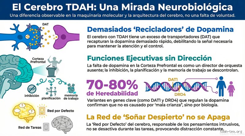 ¿Cómo afecta la dopamina al TDAH?