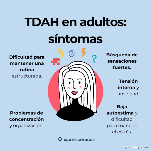 ¿Cómo es el carácter de una persona con TDAH?