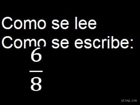 ¿Cómo se lee en 6 8?