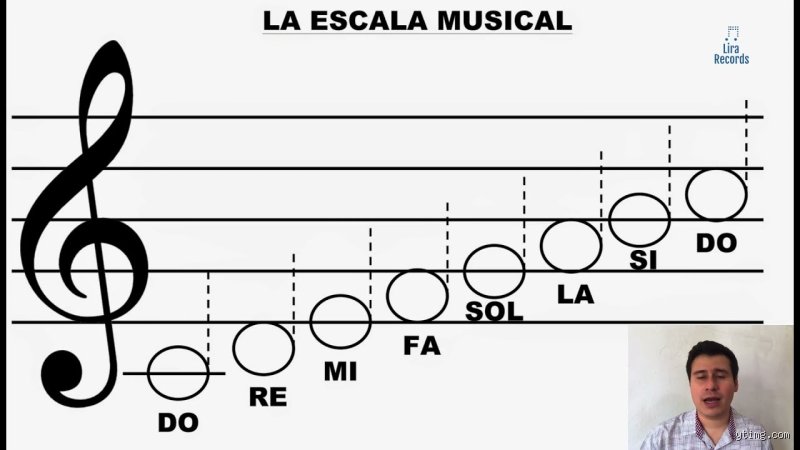 ¿Cómo se llaman los sonidos de la escala musical?