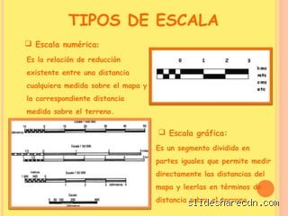 ¿Cómo se llaman los tipos de escala que existen?