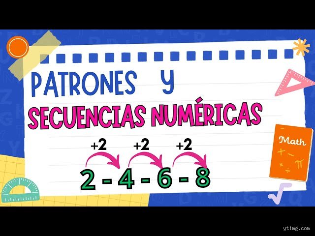 ¿Cuál es el patrón de conteo para 6 y 8?