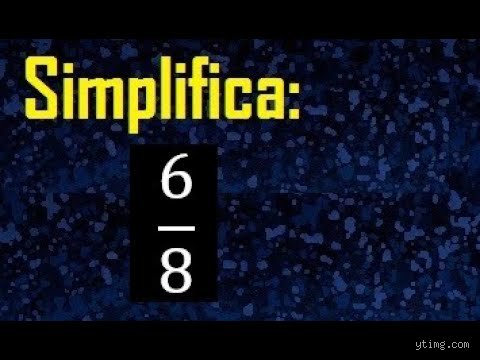 ¿Cuál es la forma más simple de la razón 6/8?