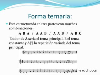 ¿Cuál es la forma musical ABC?