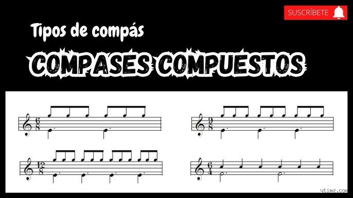 ¿Cuál es un ejemplo de compás compuesto?