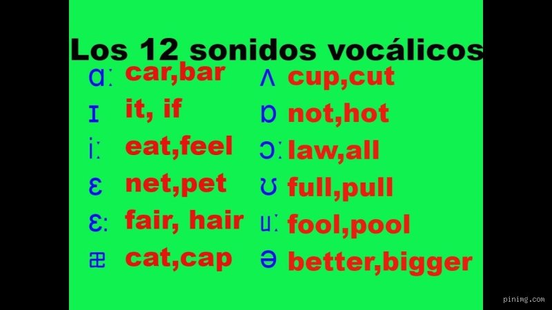 ¿Cuáles son los 12 sonidos?