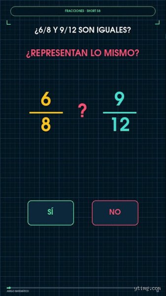 ¿Es 6 8 lo mismo que 9 12?