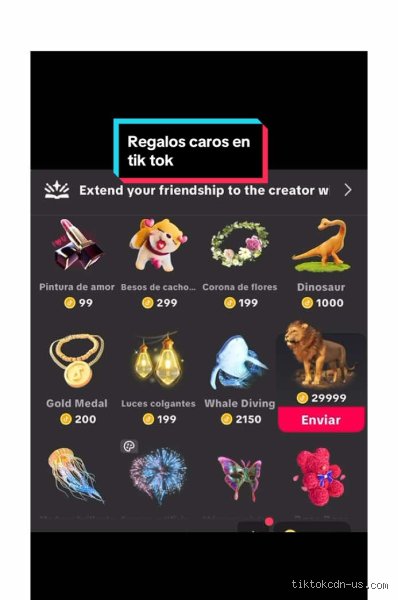 ¿Cuánto cuesta un regalo de 1000 en TikTok?
