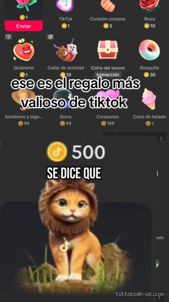 ¿Cuánto cuestan 100 regalos en TikTok?